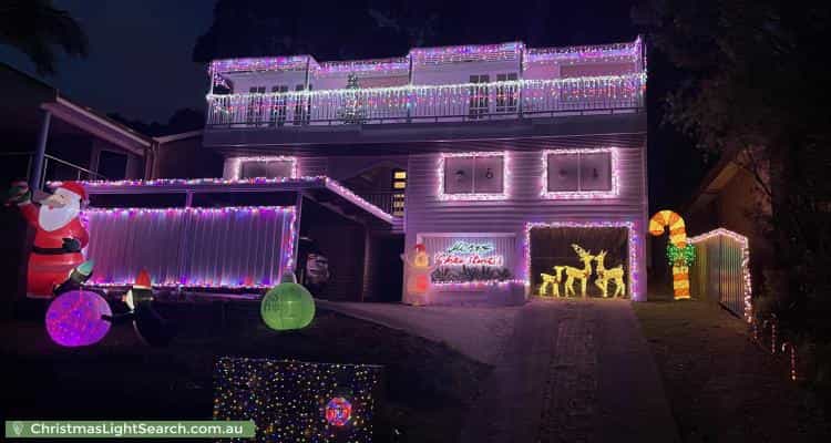 Christmas Light display at 55 Platypus Road, Berkeley Vale