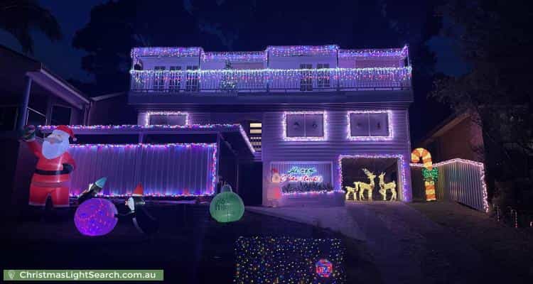 Christmas Light display at 55 Platypus Road, Berkeley Vale