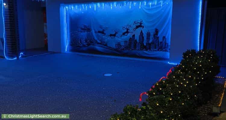 Christmas Light display at  Jenkins Street, Evanston Gardens