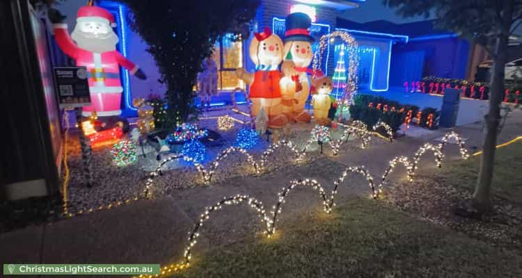 Christmas Light display at  Jenkins Street, Evanston Gardens