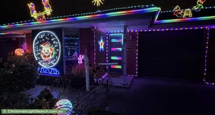 Christmas Light display at 21 Stockman Place, Walkley Heights