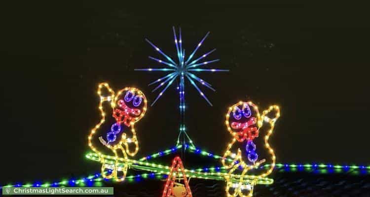 Christmas Light display at 21 Stockman Place, Walkley Heights