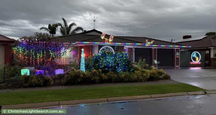 Christmas Light display at 21 Stockman Place, Walkley Heights