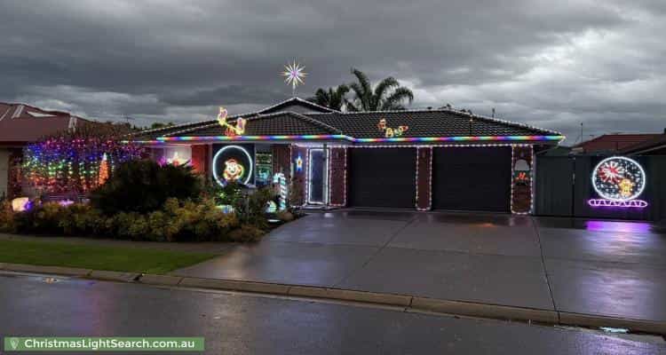 Christmas Light display at 21 Stockman Place, Walkley Heights