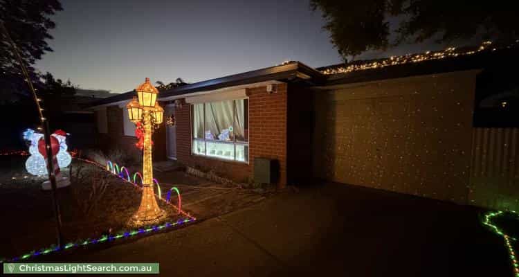Christmas Light display at 6 Robe Place, Armadale