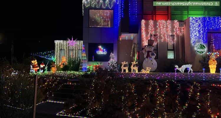Christmas Light display at 6 Drovers Court, Vermont South