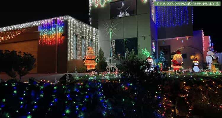 Christmas Light display at 6 Drovers Court, Vermont South