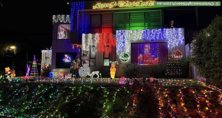 Christmas Light display at 6 Drovers Court, Vermont South