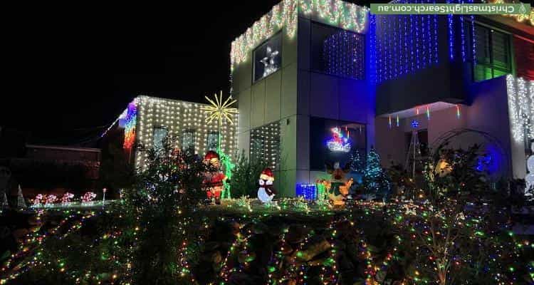 Christmas Light display at 6 Drovers Court, Vermont South
