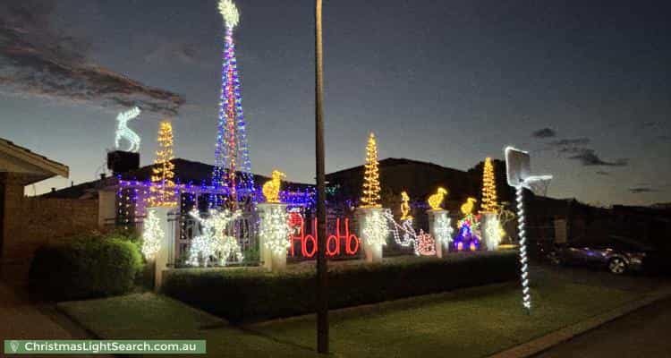 Christmas Light display at 6 Tahoe Close, Thornlie