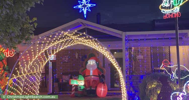 Christmas Light display at 2 Cook Place, Lesmurdie