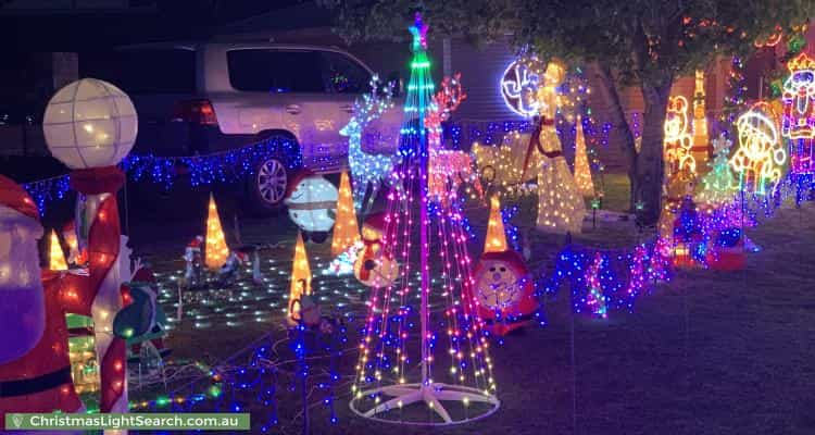 Christmas Light display at 2 Cook Place, Lesmurdie