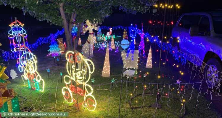 Christmas Light display at 2 Cook Place, Lesmurdie