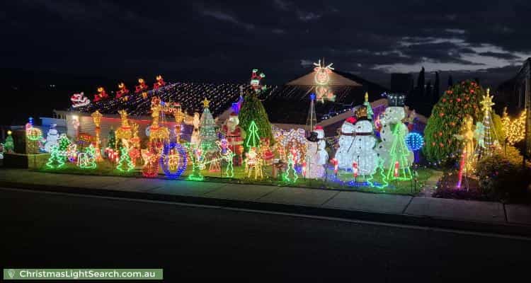 Christmas Light display at 6 Bechervaise Court, Greenwith