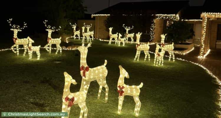 Christmas Light display at 6 Mikado Court, Duncraig