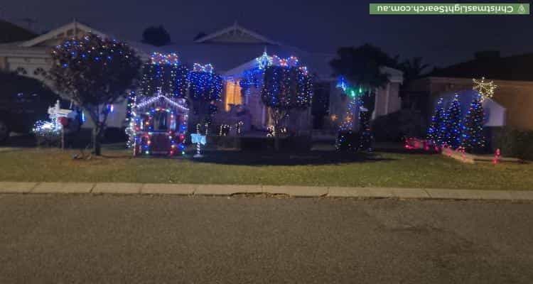 Christmas Light display at 42 Kippilaw Loop, Carramar