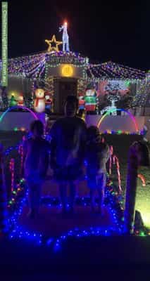 Christmas Light display at 69 Coogee Road, Munster