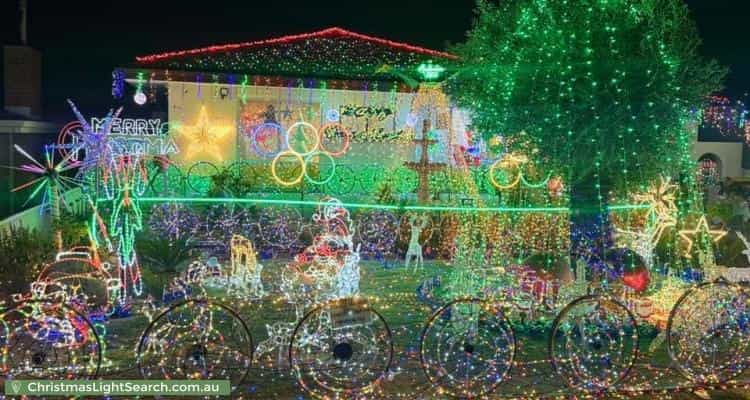 Christmas Light display at 79 Hanworth Street, Balcatta