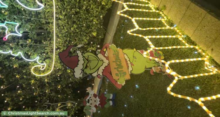 Christmas Light display at 13 Carissa Drive, Botanic Ridge