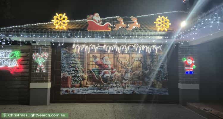 Christmas Light display at 13 Carissa Drive, Botanic Ridge