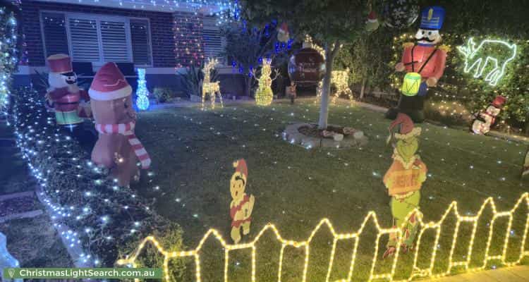 Christmas Light display at 13 Carissa Drive, Botanic Ridge
