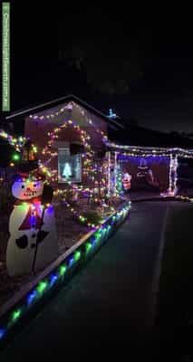 Christmas Light display at 7 Chapman Street, Blackwood