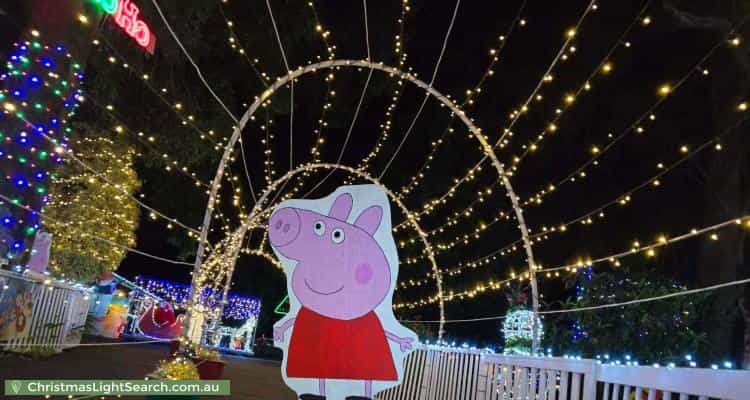 Christmas Light display at 5 Springbank Close, Darlington