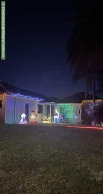 Christmas Light display at 8 Carbridge Way, Duncraig