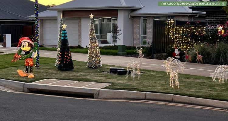 Christmas Light display at 4 Audrey Avenue, Angle Vale