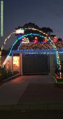 Christmas Light display at 25 Mammoth Court, Ballajura