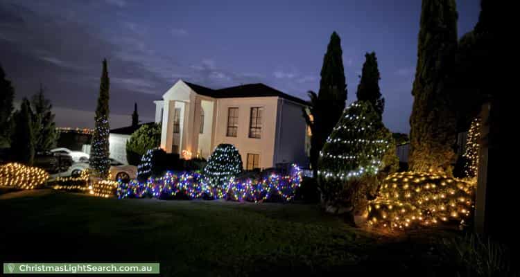 Christmas Light display at  Harbour Drive, Gulfview Heights