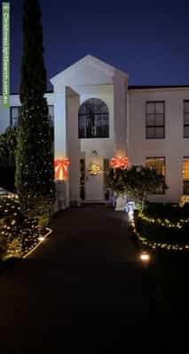 Christmas Light display at  Harbour Drive, Gulfview Heights