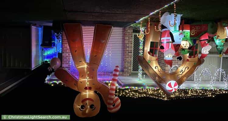 Christmas Light display at 73 Hindmarsh Street, Cranebrook