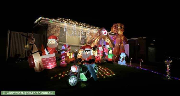 Christmas Light display at 73 Hindmarsh Street, Cranebrook