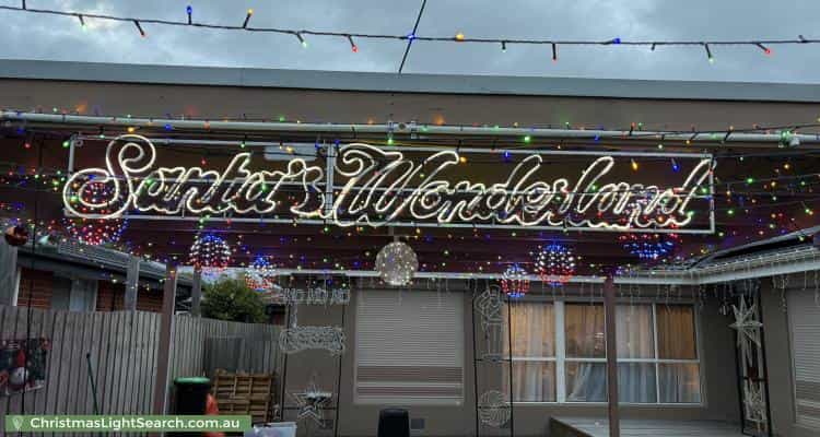 Christmas Light display at 1 Norman Avenue, Chelsea Heights