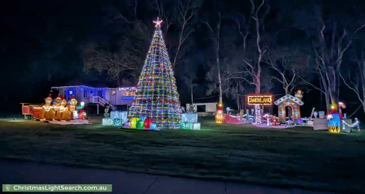 Christmas Light display at 28 Equestrian Drive, New Beith