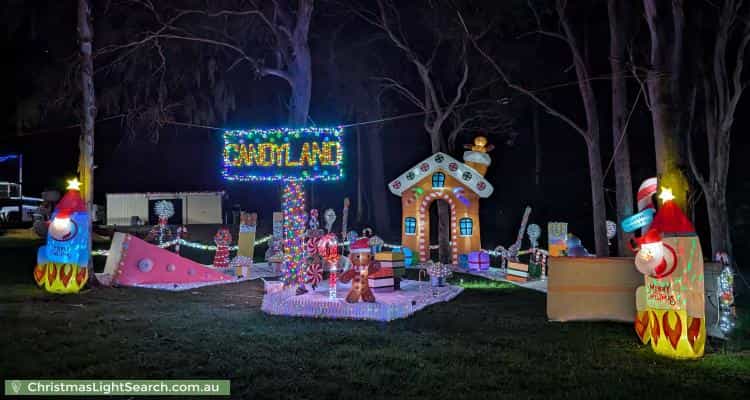 Christmas Light display at 28 Equestrian Drive, New Beith