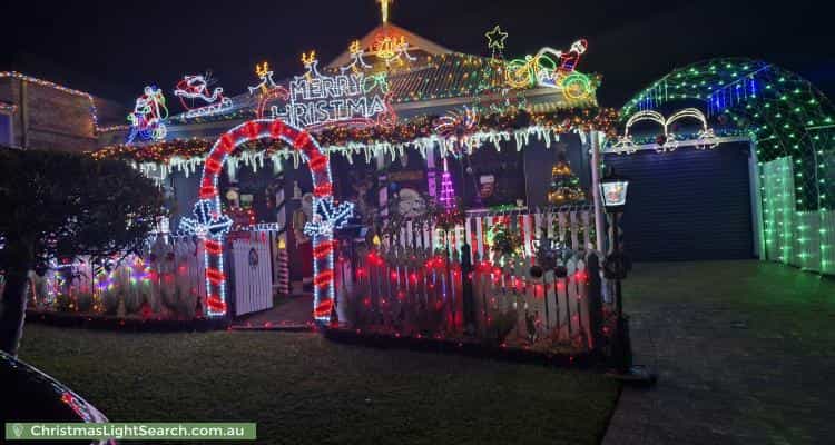 Christmas Light display at 7 Benarkin Close, Waterford