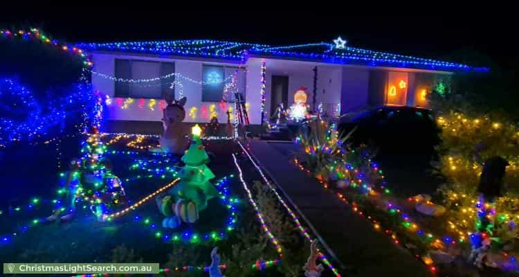 Christmas Light display at 15 Palmer Street, Garran