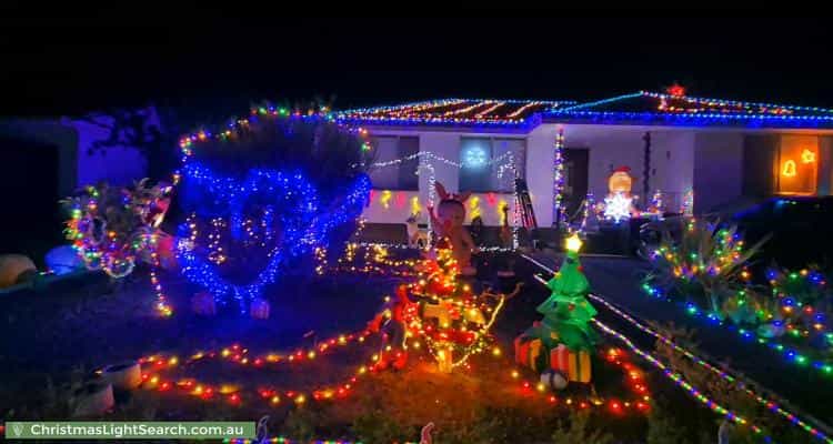 Christmas Light display at 15 Palmer Street, Garran