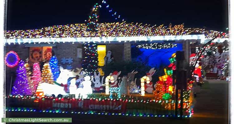 Christmas Light display at 37 Alfred Street, York