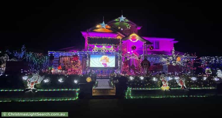 Christmas Light display at  Farmhouse Avenue, Pitt Town