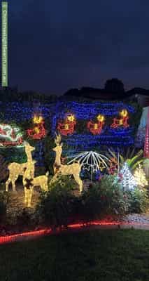 Christmas Light display at 4 Veronica Place, Narellan Vale