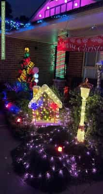 Christmas Light display at 4 Veronica Place, Narellan Vale