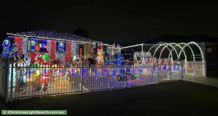 Christmas Light display at  Welwyn Road, Canley Heights