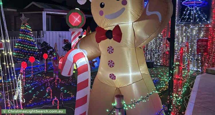 Christmas Light display at  Welwyn Road, Canley Heights