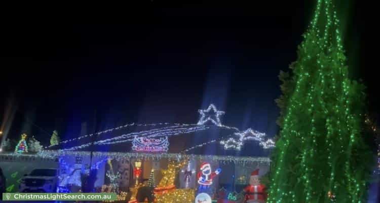 Christmas Light display at  Erin Court, Gulfview Heights