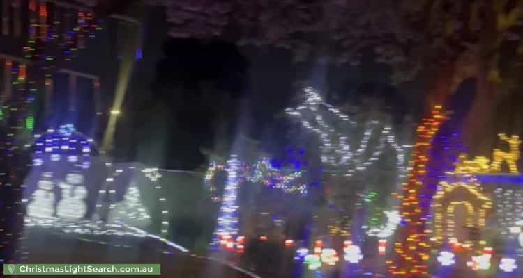 Christmas Light display at  Erin Court, Gulfview Heights