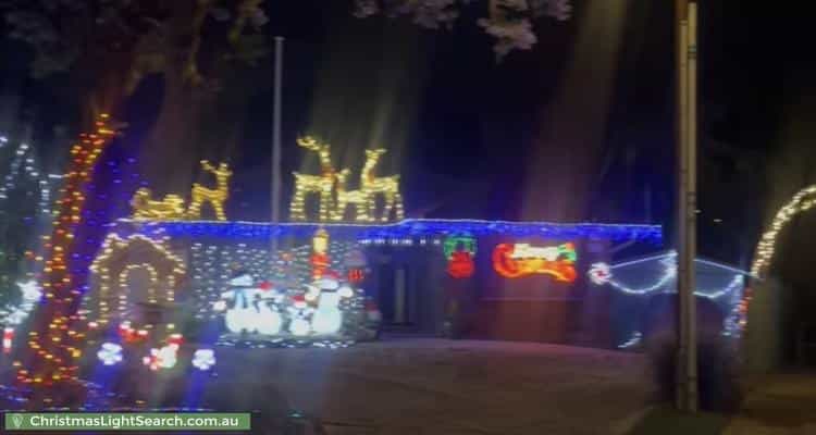Christmas Light display at  Erin Court, Gulfview Heights