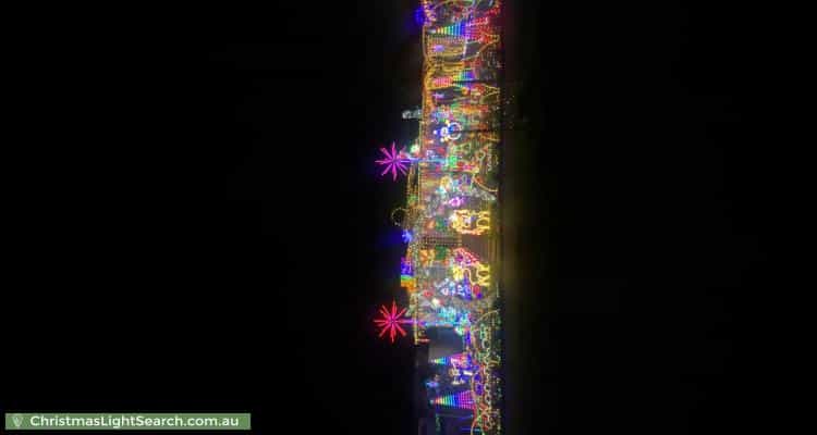 Christmas Light display at 50 Tiparra Avenue, Park Holme